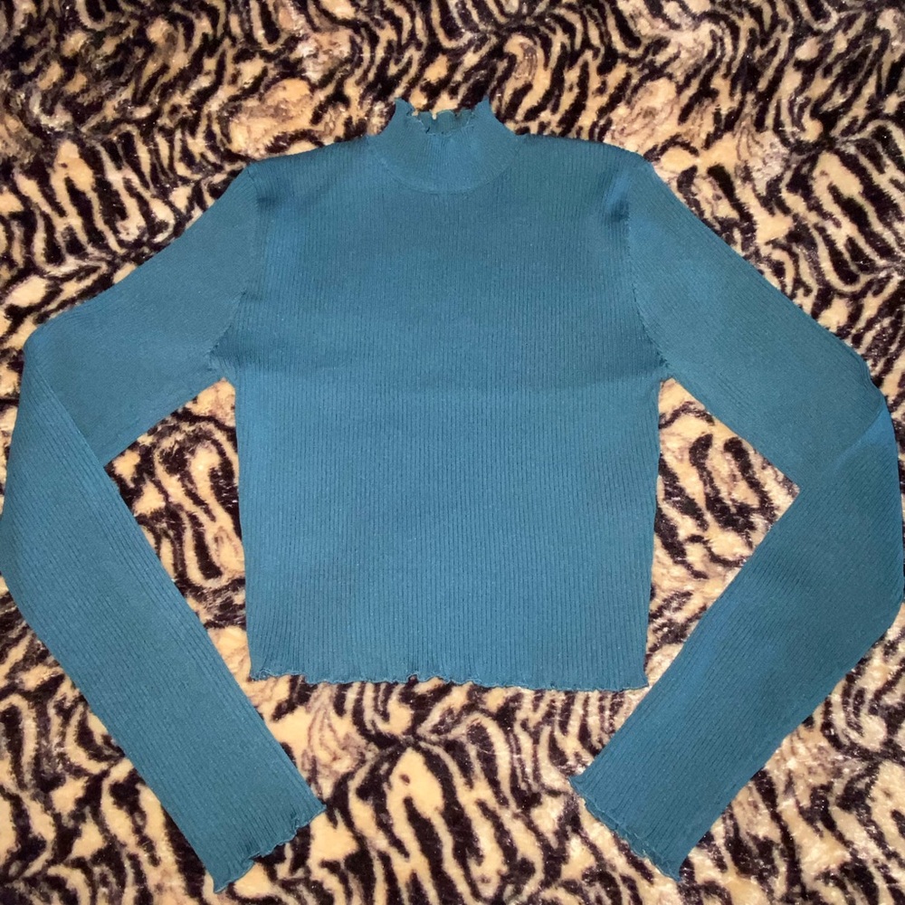 VICI Long Sleeve Ribbed Crop Top